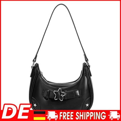 Damen Casual Handtasche Clutch Bag PU Star Kleine Umhängetasche Hobo Bag Unterar