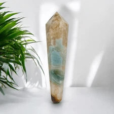 Caribbean Calcite Crystal Meditation Wand
