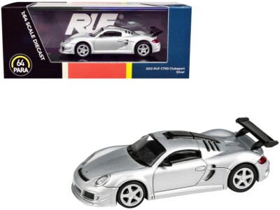 Paragon 2012 RUF CTR3 Clubsport Silver 1/64 Diecast Model Car PA-55382