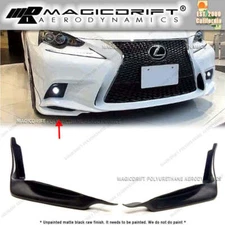 For 14-16 Lexus IS250 IS350 F-Sport TR Front Bumper Lip Side Corner Splitters