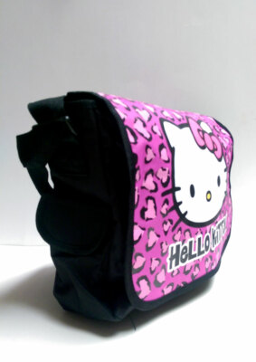 Hello Kitty Messenger Cross Body Bag Girls School Book Bag by