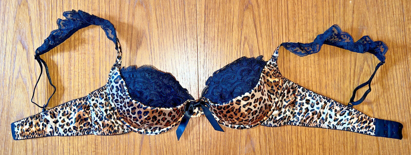 Fredericks of Hollywood, Leopard Print/Lace Balconett… - Gem