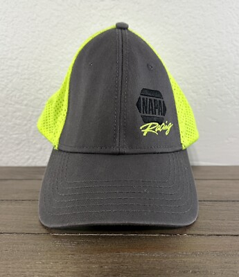 #ad NAPA Racing Vented Cap Hat Adjustable Strap Gray And Green $3.00