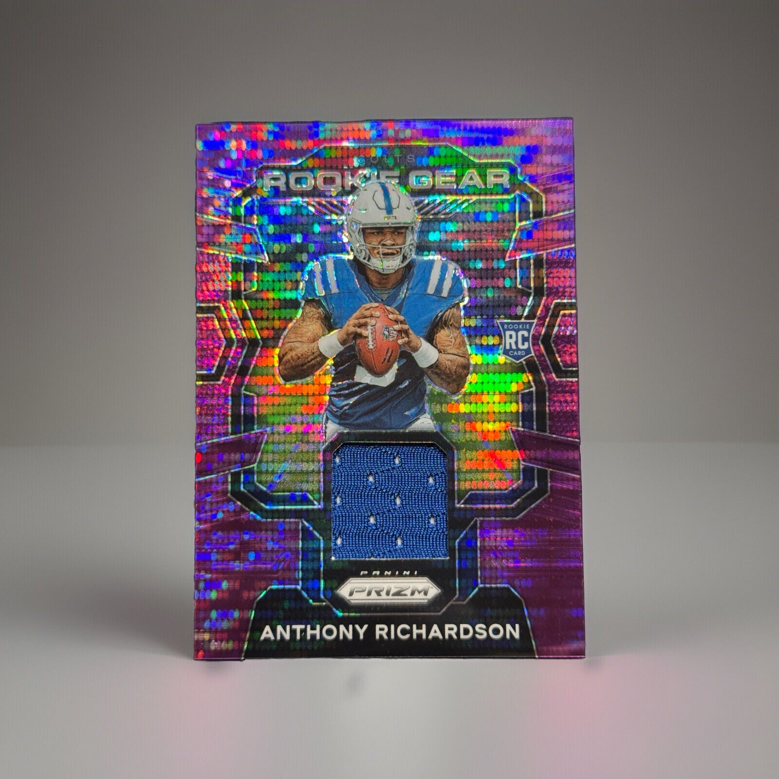 2023 Panini Prizm Rookie Gear Purple Pulsar Prizm RG-AR Anthony Richardson