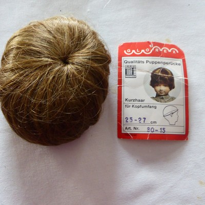 Perruque Ancienne Pour Poupée - Vintage, Neuve, Coiffure Rétro