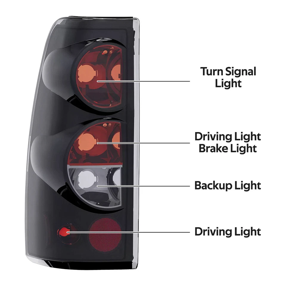 Par de luces traseras de humo lámparas de freno para Chevy Silverado 1500 2500 3500 1999-2006 Foto 2 de 4