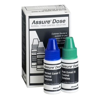 Arkray Assure Dose Blood Glucose Control Solution, Box of 1 . Expires 12/03/2026