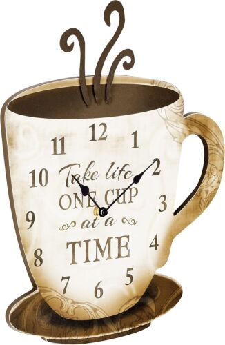 Large 13.75" Wall Clock with Silhouette Design - Stylish Indoor/Outdoor Decor - Picture 3 of 8