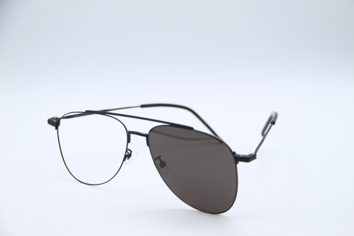 NEW SAINT LAURENT SL392 WIRE 002 BLACK AUTHENTIC SUNGLASSES 57-15