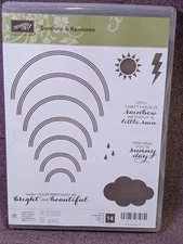 Stampin' Up "Sunshine And Rainbows " Set Of 14 Photopolymer Rubber Stamps