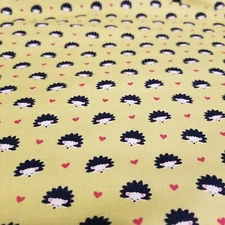 Michael Miller Fantasy Woods CX4330 Lime Green Hedgehog Heaven 2 Yard Fabric
