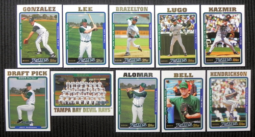 Tampa Bay Devil Rays 2005 Topps Exact 20 Factory Card Team Set (A) Low Mail Cost - Picture 4 of 5