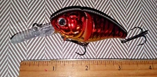 #2 Jackall Aragon COPY FLOATING SRMR Jointed RED/GOLD Crankbait 3.25" Deep Dive