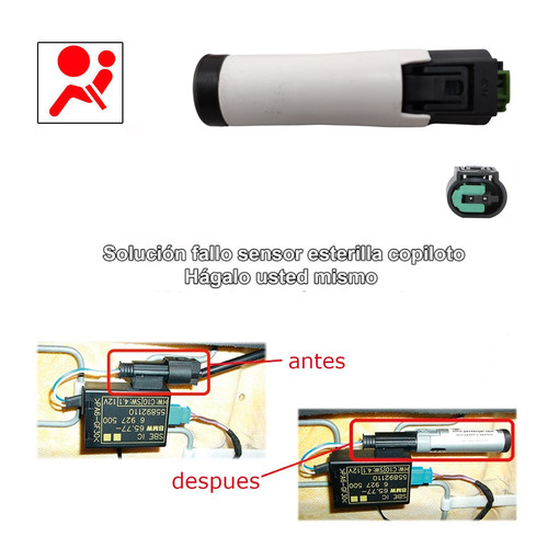 EMULADOR SENSOR OCUPACIÓN ASIENTO SRS / ESTERILLA AIRBAG BMW E36 E46 E34 E39