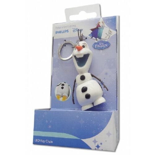 Keychain Disney Olaf Frozen with LED Light Torch Yellow Color, Snowman Plush - 第 1/1 張圖片