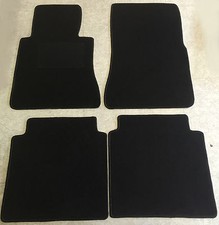 Fußmatten Autoteppiche für Mercedes S Klasse W126 1985-1991 schwarz Velours Neu