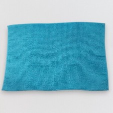 Chenille Bathroom Rug Bath Mat Set 35x24 Teal Blue Shaggy Absorbent Thick Dorm