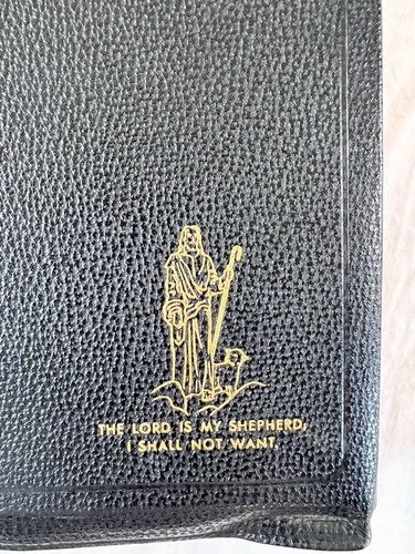Holy Bible, The Good Leader, KJV, Indexed,Red Letter, Illustrated, Leather, 1948 - Foto 4 di 17
