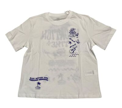 Mavi T-Shirt Statement Katzenprint antique white BEACH PRINTED T-SHIRT 1613168