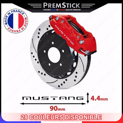 Kit 4 Stickers Etrier de Frein Mustang ref1; Auto voiture ...