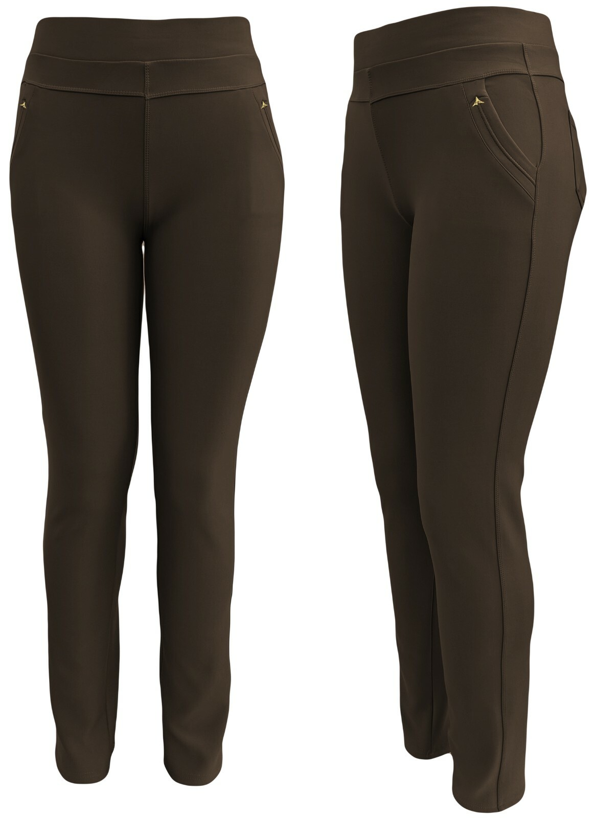 Damen Hosen Stretch 36 38 40 42 44 46 48 50 Gummibund Freizeit-Stoffhose Taschen Ansicht 9