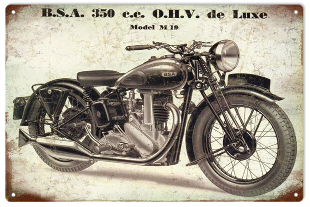 BSA メタルサイン看板 大型 60年代〜 アンティーク ヴィンテージ 鉄製 BSA メタルサイン看板 大型 60年代〜 アンティーク ヴィンテージ 鉄製