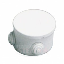 SCATOLA STAGNA PASSACAVI IP44 80x40 DERIVAZIONE SOVRAPPOSTA TONDA CAVI DA PARETE