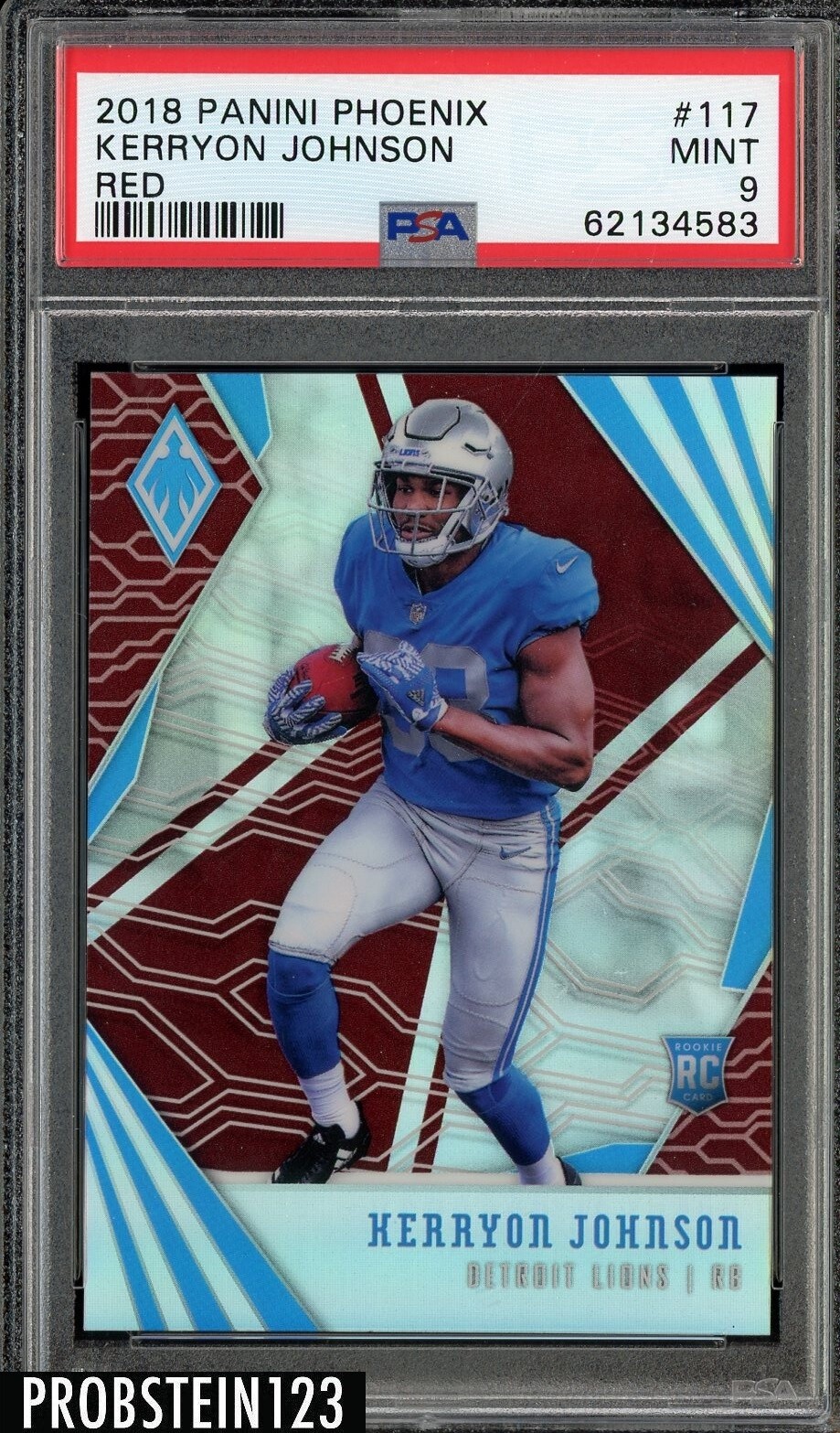 Kerryon Johnson Panini Phoenix #117 Red