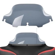 8"Grey Wave Windshield Windscreen for 96-13 Harley Touring Street Glide/Electra