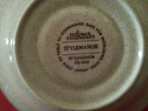 Mikasa STYLE MANOR~ FD800 Saucer Only (6.25 inch)w/ Brown Band, Excellent! - Photo 3 sur 4