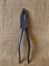 Vintage 8" Pliers Mechanics Garage Cobbler's Joiners Old School Tool