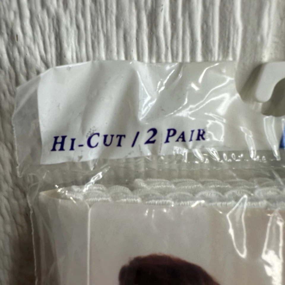 VTG NOS Just My Size Cotton Panty Panties Size 11 Hips 49-52 2 Pack Purple White - Image 2 of 4