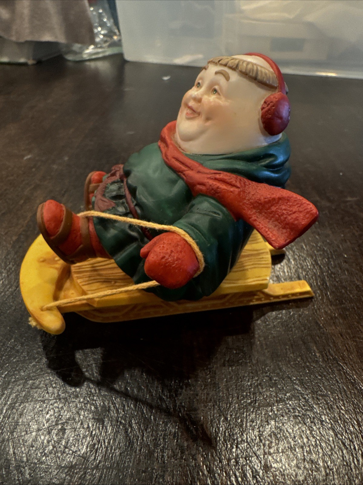 Dept 56  Merry Makers Christmas Solomon the Sledder without box