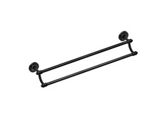 Moen Iso 24" Double Metal Towel Bar/Rail, Matte Black, Wall Mounted, DN0722BL