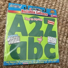 Sealed Classic Bulletin Board Letters PACKAGE 165 Characters ARTSKILLS.