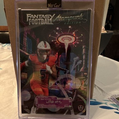 Wild Card Fantasy Football Atompunk FF-AE-000003 La Ziah Keys 1/1 Auburn