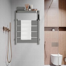 Towel Warmer Rack, Bar Heated Towel Rack Wall Mounted with Auto Shut-Off Time...
