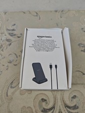 Amazon Basics 10W Qi Certified Wireless Charging Stand (iPhone 15/14/13/12/11/X,
