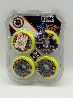 Hyper Wheels NHL Pro-250 Outdoor Inline Skate Hockey Wheels 76mm 82A NEW