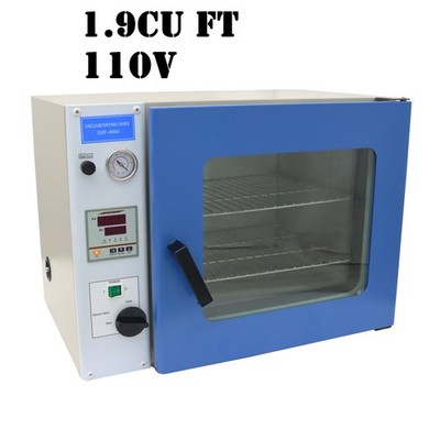 110V 1.9Cu ft Lab Vacuum Drying Oven with Temperature Controller 3-Layer 1400W