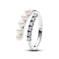 Pandora 193145C01 Ring SüßWasserzuchtperlen & Pavé Offen Silber Gr. 54