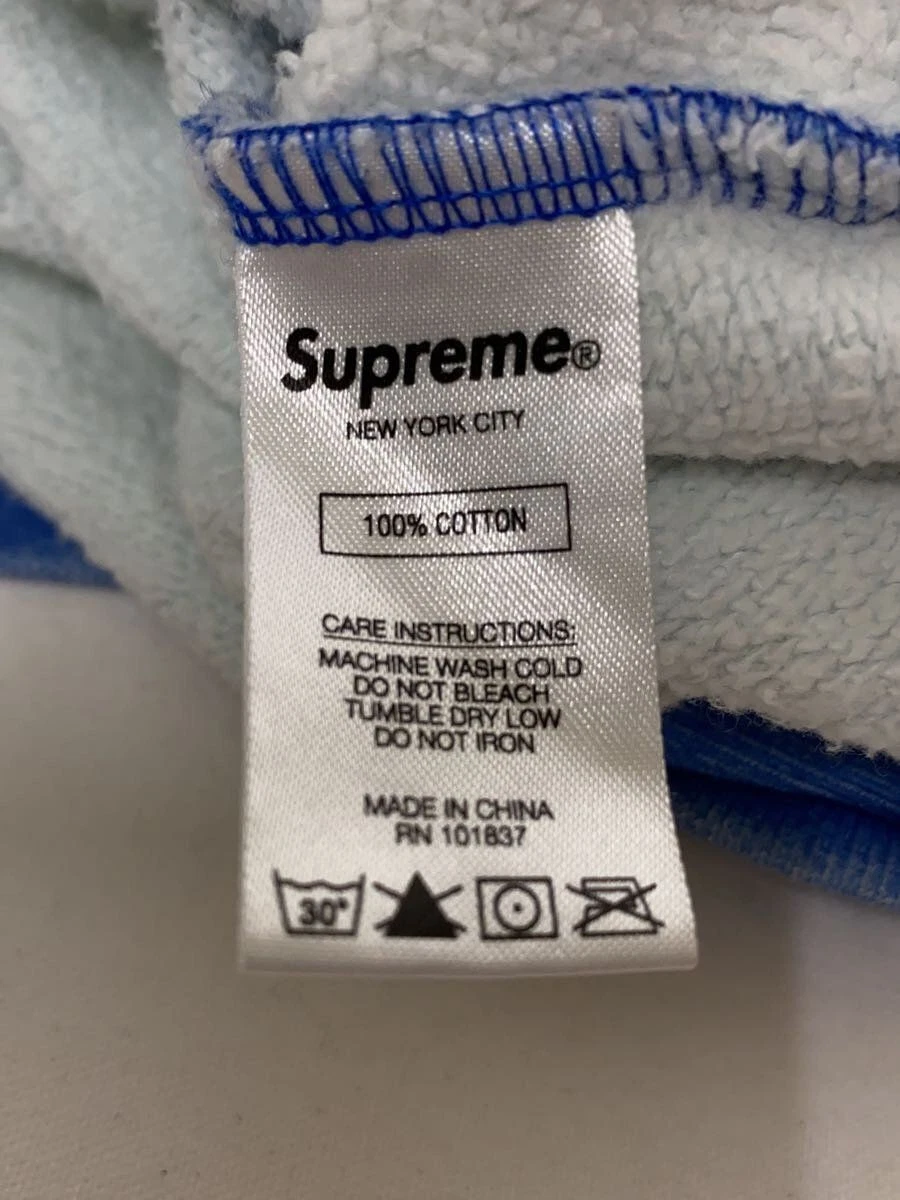 Felpa Supreme con cappuccio XL cotone blu usata