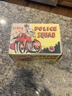 Original Marx Police Squad Sparkling Siren Mechanical Motorcycle Box Only 1930s
