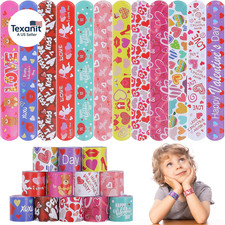 Valentines Slap Bracelets for Kids 36PCS Valentines Day Gifts for Kids Bulk Snap