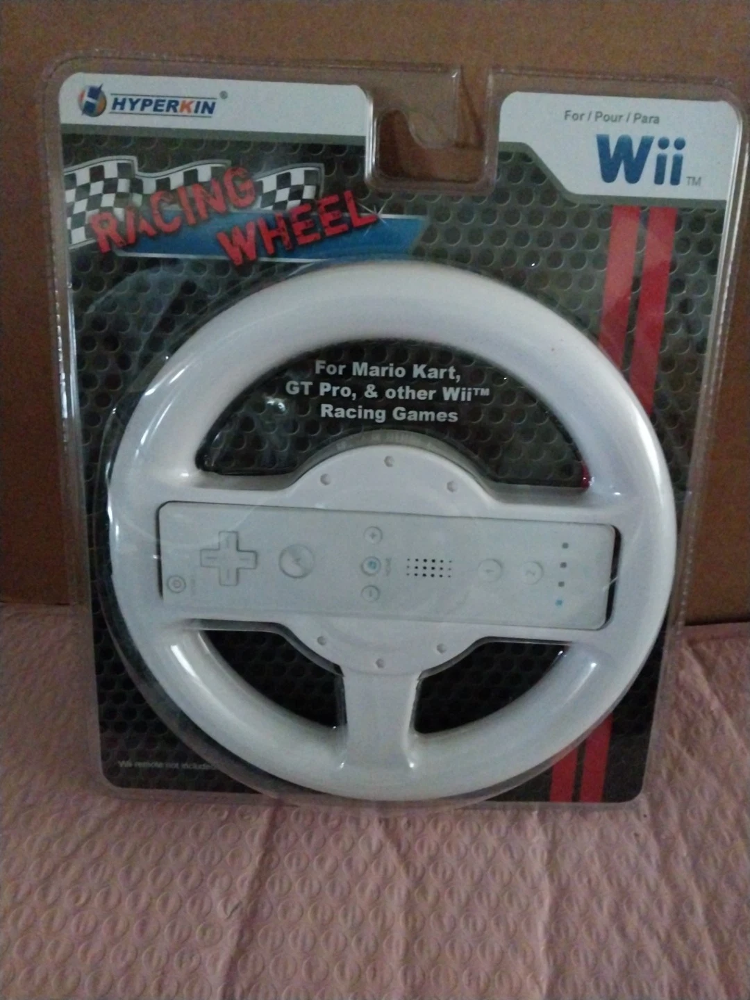 2008 HyperKin Nintendo Wii Racing Wheel Mario Kart GT Pro Racing Games Sealed