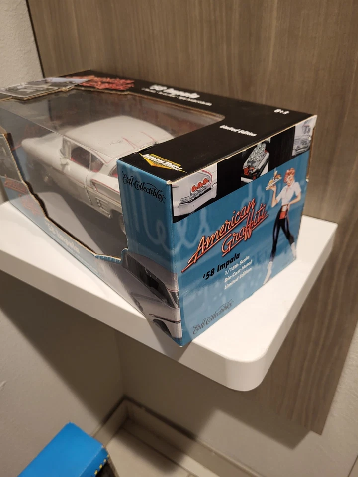 58 Impala American Grafitti 1:18 Scale AMERICAN MUSCLE ERTL Die Cast NEW MIB - Image 2 of 4
