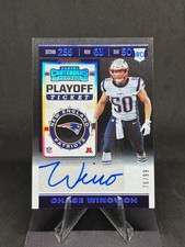 Chase Winovich 2019 Contenders Playoff Rookie Ticket Auto /99 #276 Patriots