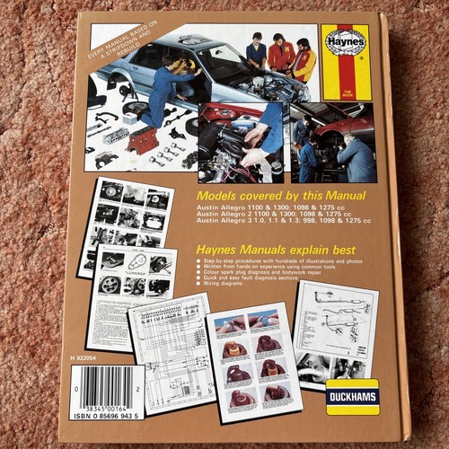 Austin Allegro Haynes Owners Workshop Manual 1973 To 1982 - Picture 2 of 6