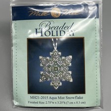 Mill Hill Holiday Aqua Mist Snowflake Cross Stitch Ornament Kit MH21-2015
