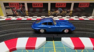 Tyco #66 Blue 1963 Jaguar XKE Sports Coupe Tested Runs